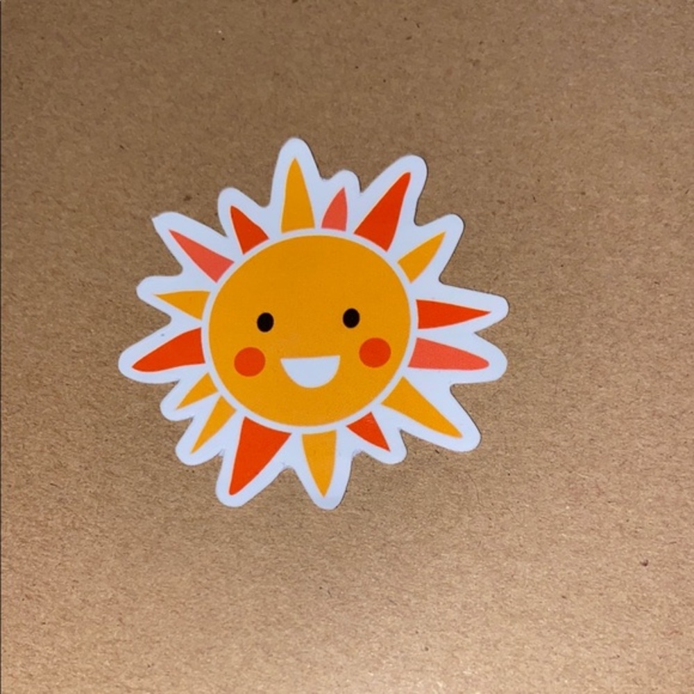 🌈20/$12🌈 Cute Sun Sticker